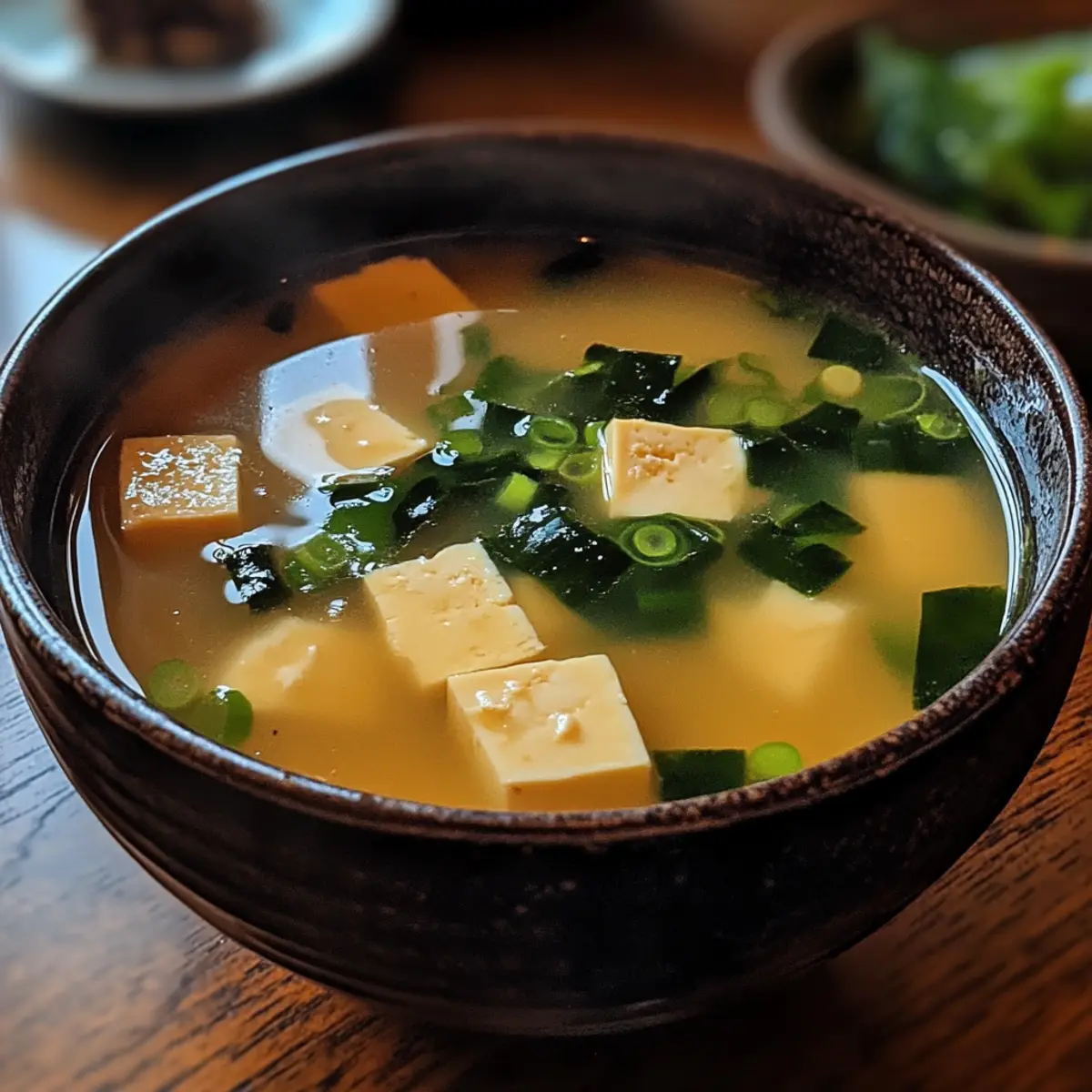 Naoya's Umami-Rich Miso Soup with Tofu and Wonton