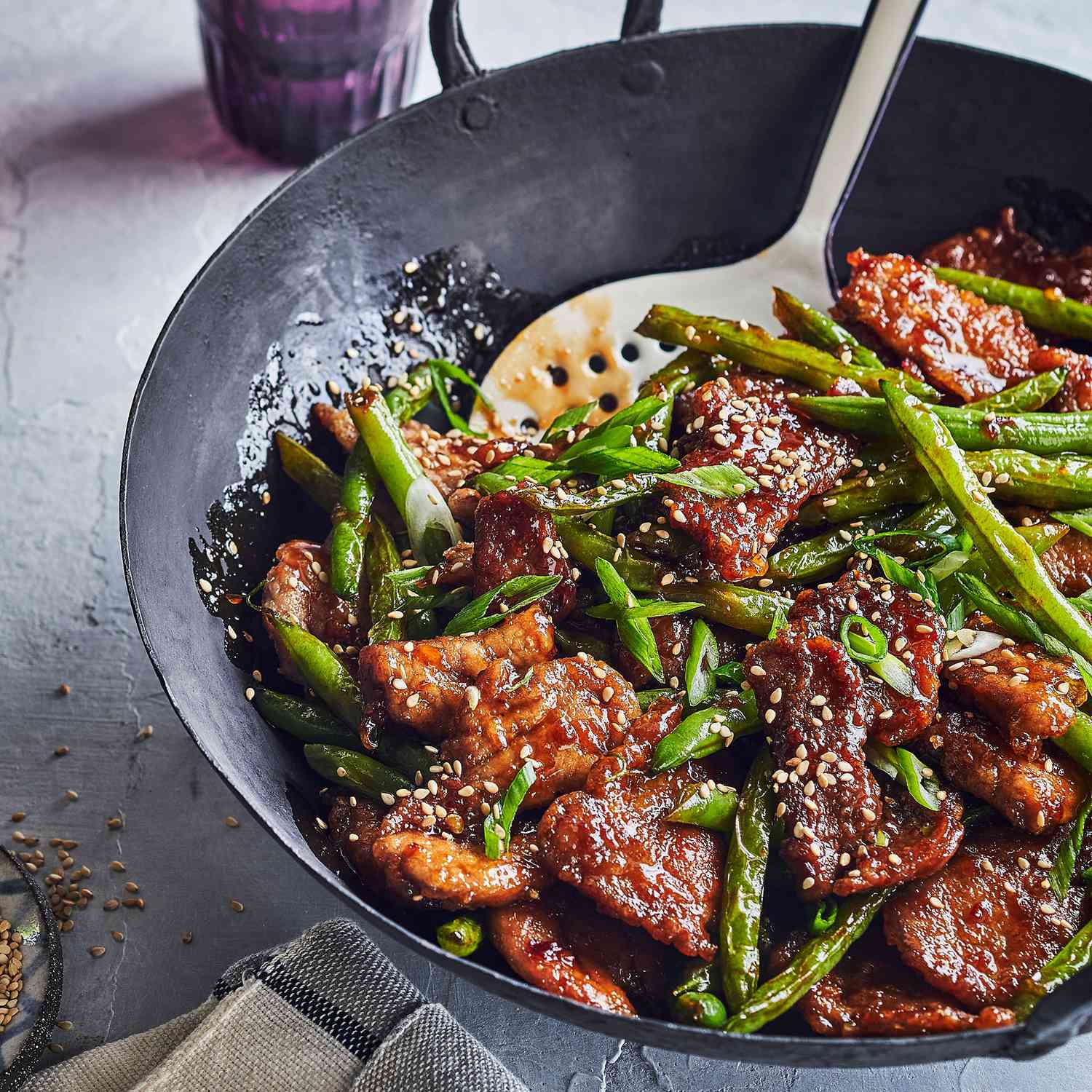 Spicy Pork Stir-Fry with Green Beans and Ginger