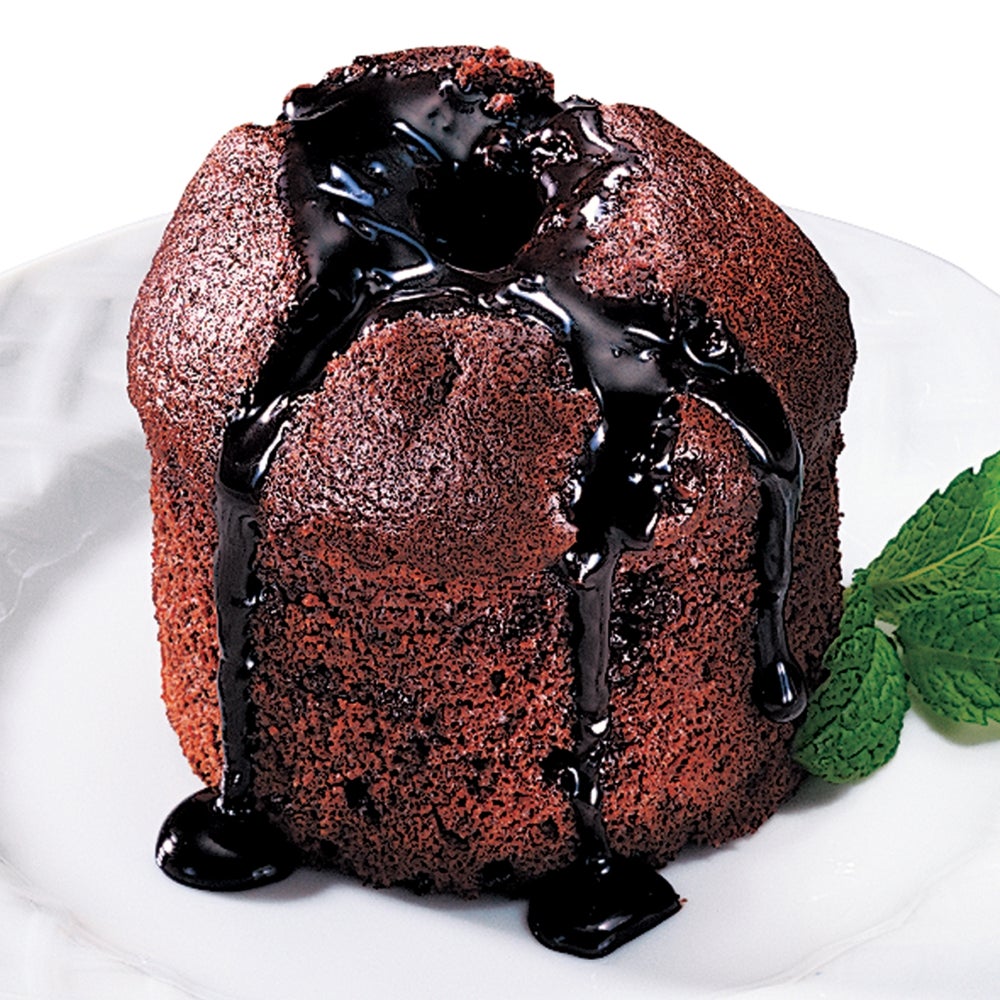 Fudge Molten Chocolate Mini Cakes