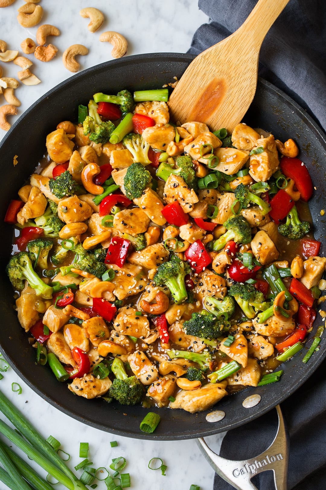 Skillet Chicken and Broccoli Casserole with Cashew Cream Sauce