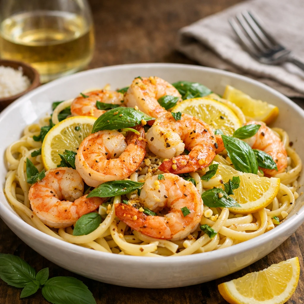Paleo Shrimp Scampi with Lemon and Avocado Oil