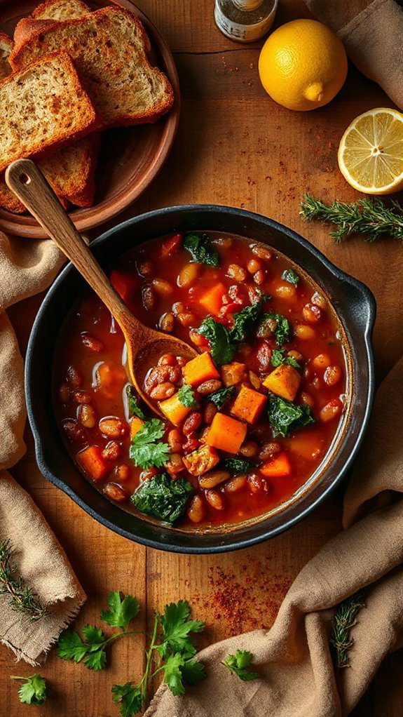 One-Pot Lentil & Vegetable Stew with Smoky Paprika