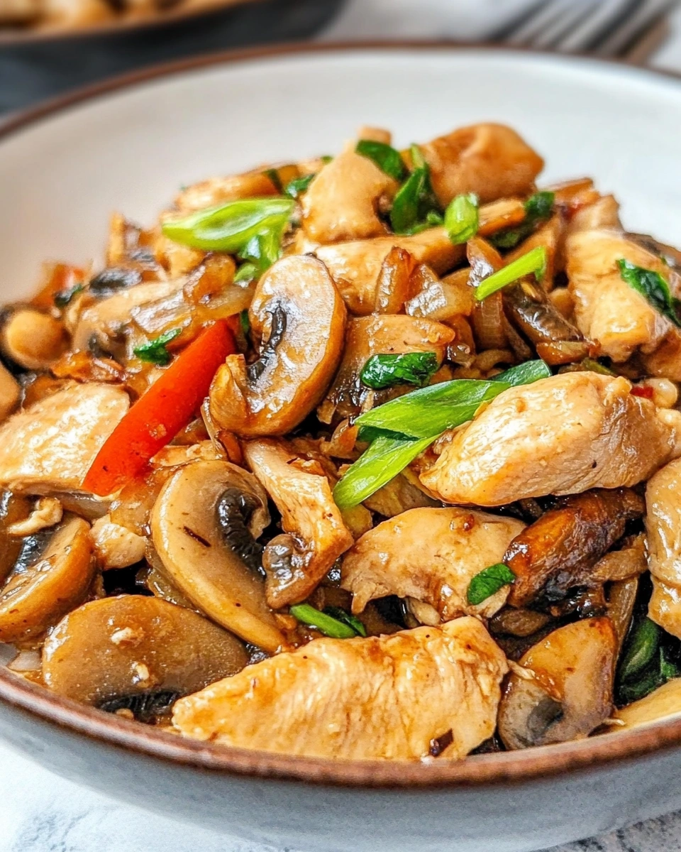 Sautéed Chicken and Mushroom Stir Fry with Coconut Aminos