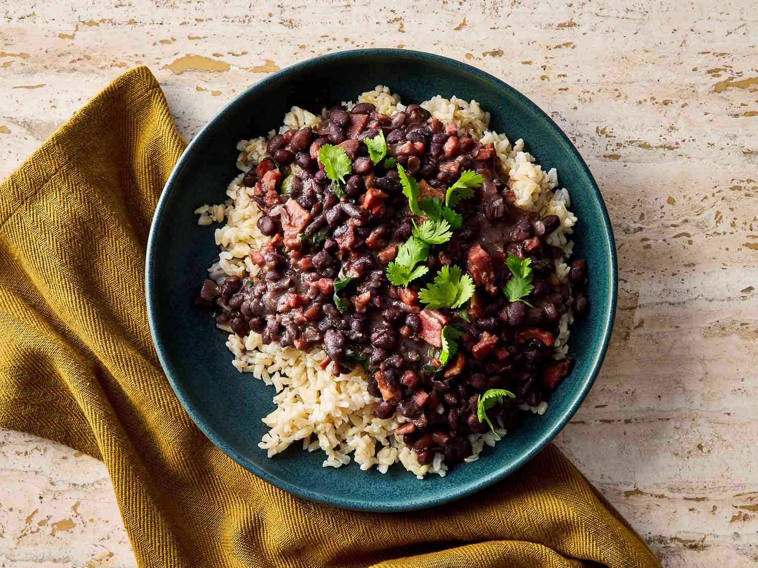 Slow-Cooked Brazilian Black Bean Stew with Smoked Sausage