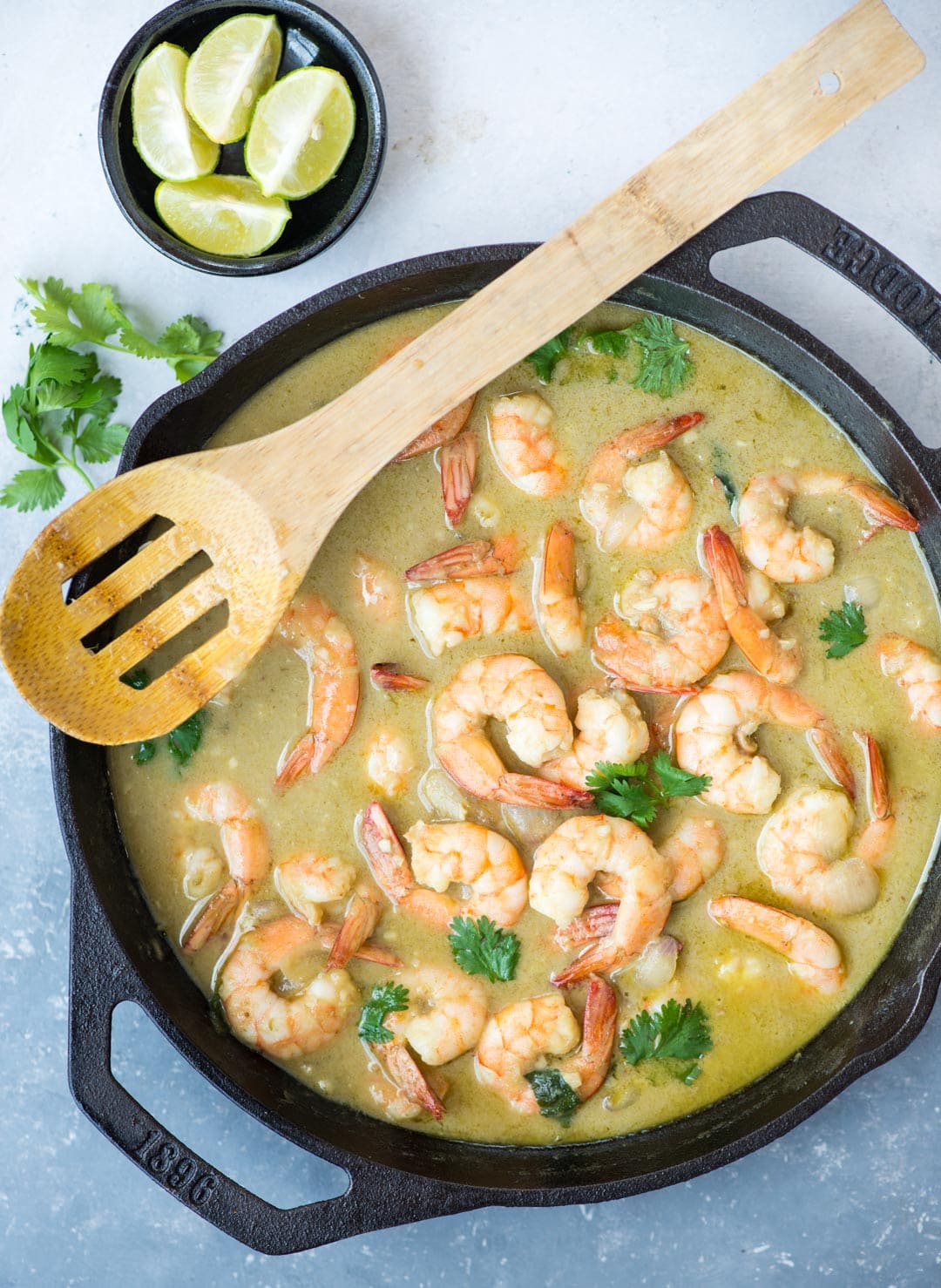 Quick Thai Green Curry with Shrimp and Coconut Milk