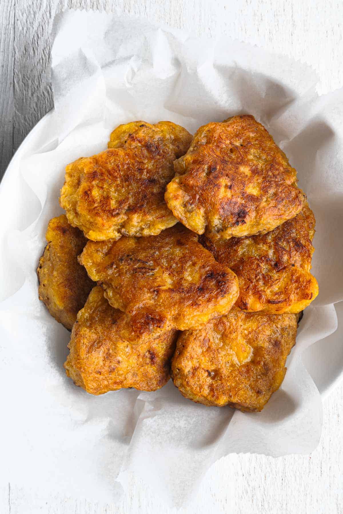 Palm Oil-Spiced Plantain Fritters