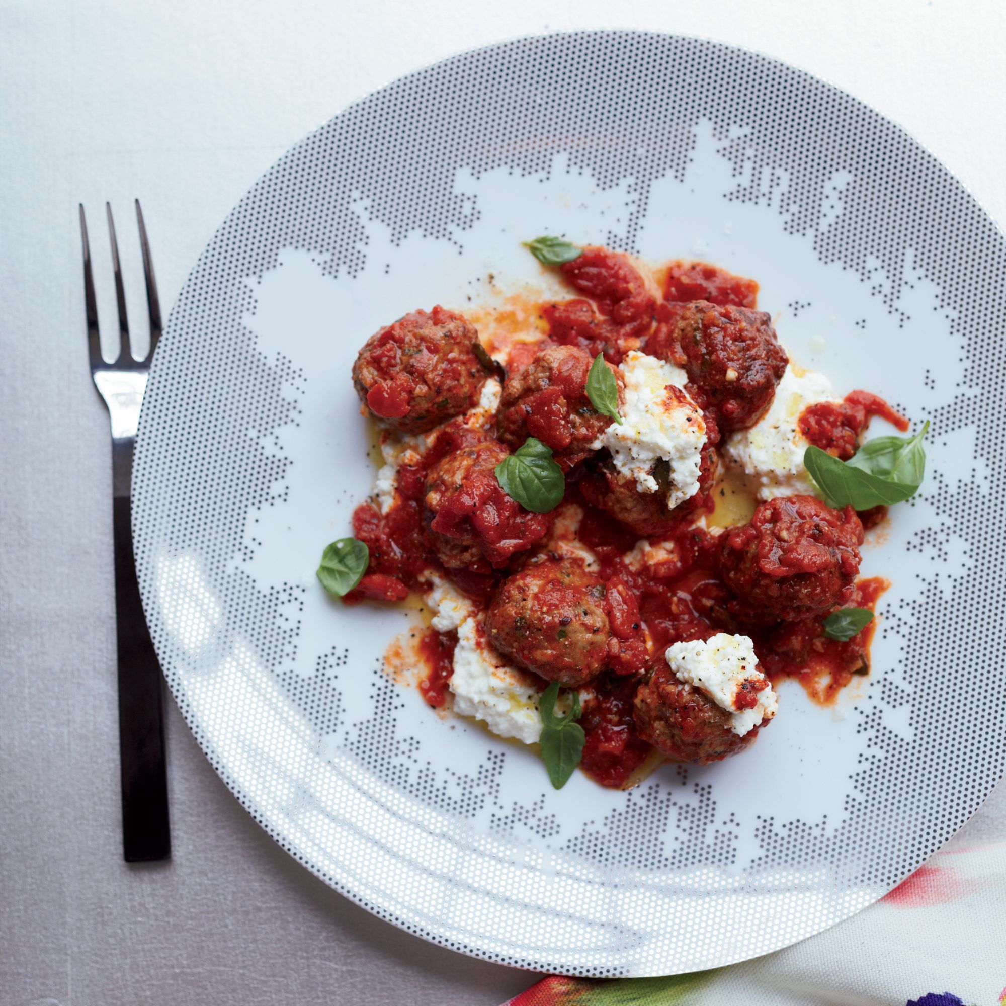 Oven-Baked Lamb Meatballs with Tomato-Herb Sauce