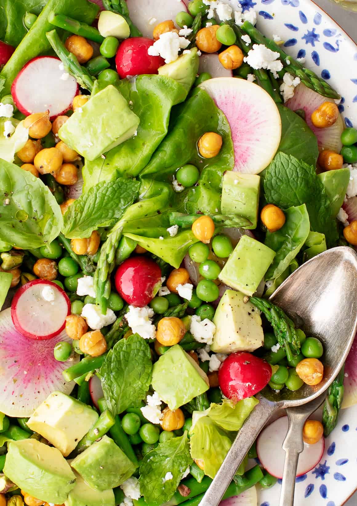 Spring Veggie Medley Salad with Lemon-Herb Dressing