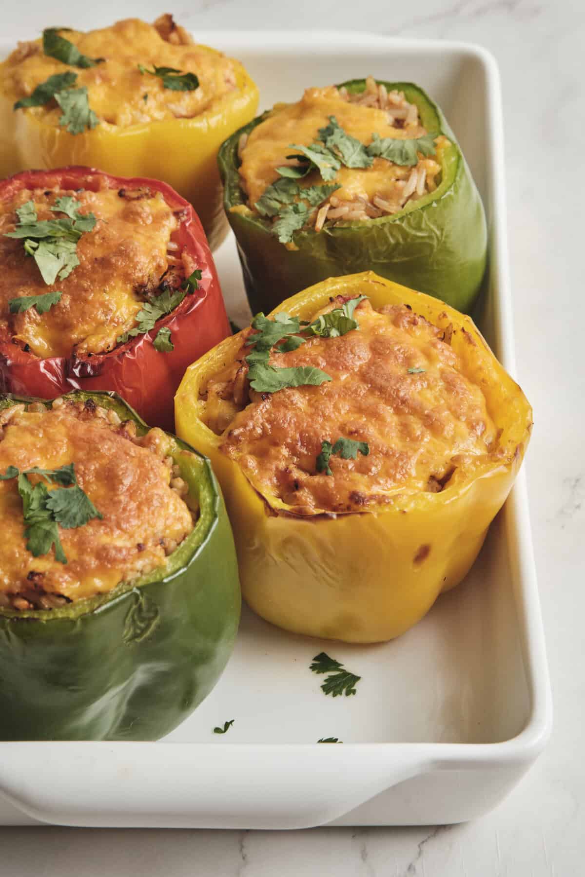 Vibrant Sunset Stuffed Peppers