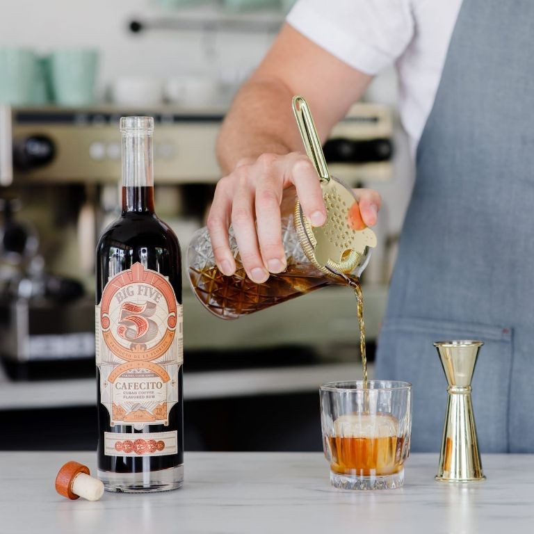 Espresso-Infused Rum Old Fashioned