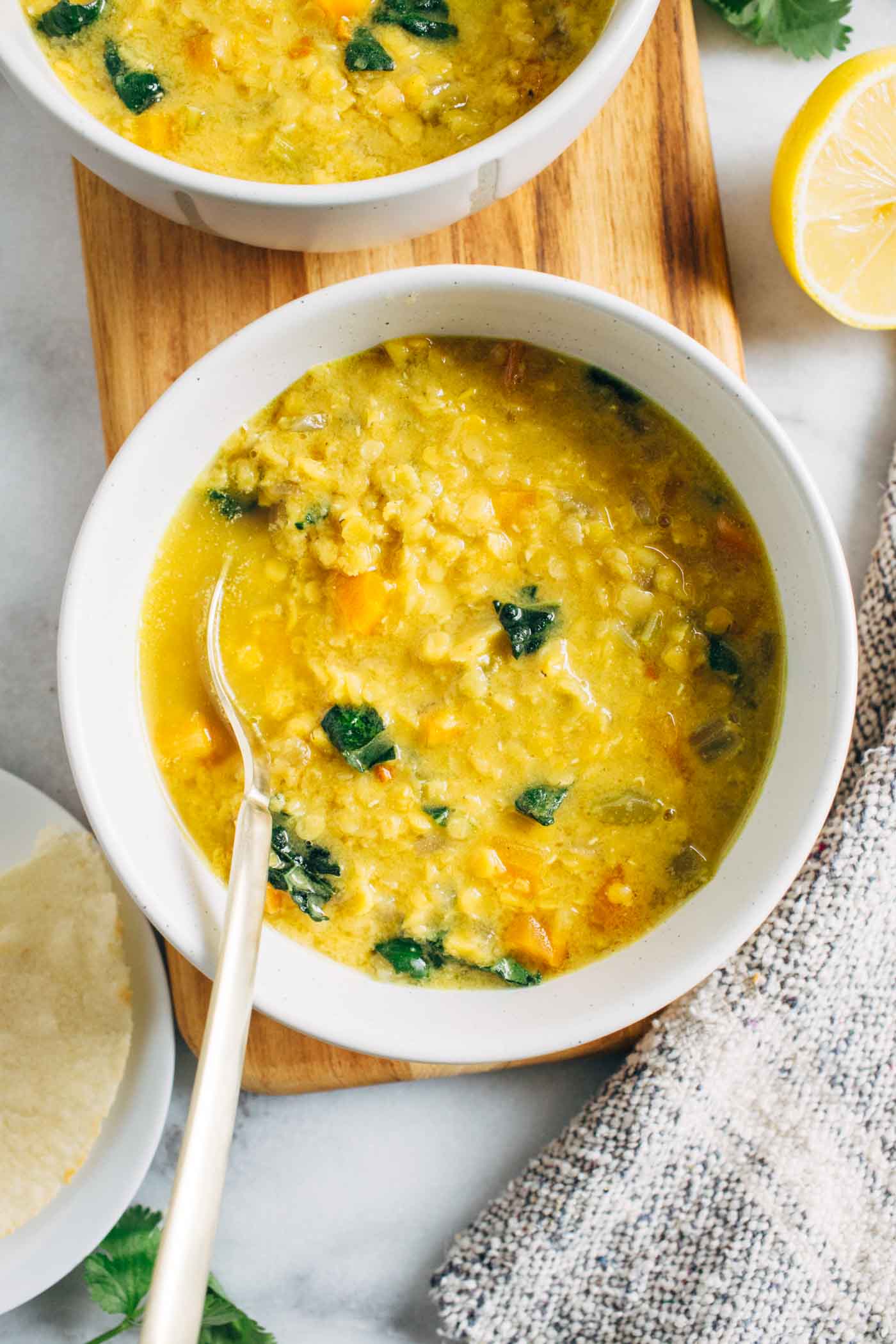 Emerald & Gold Lentil Soup