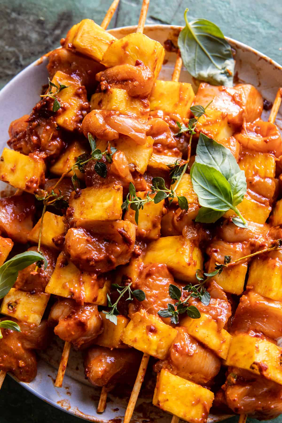 Smoky Pineapple and Chipotle Chicken Skewers