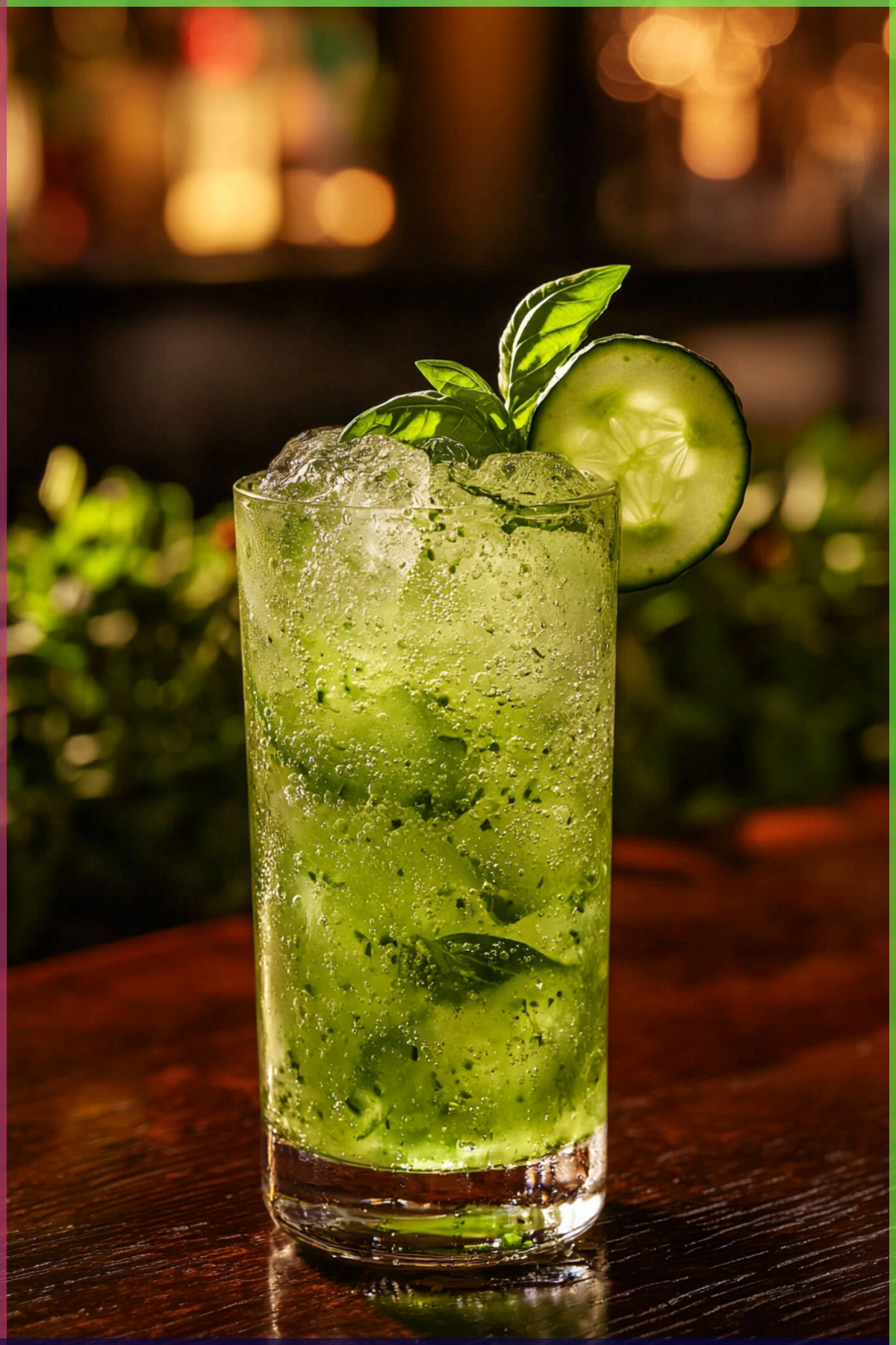Basil-Cucumber Vodka Cooler