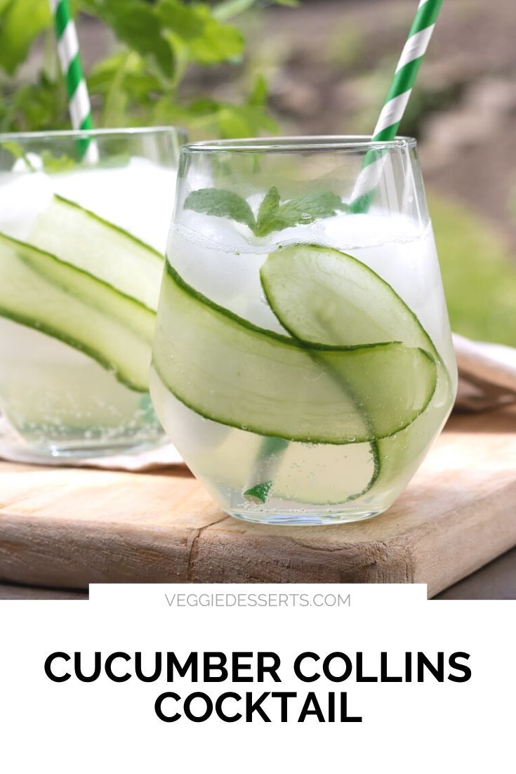 Basil-Cucumber Vodka Collins