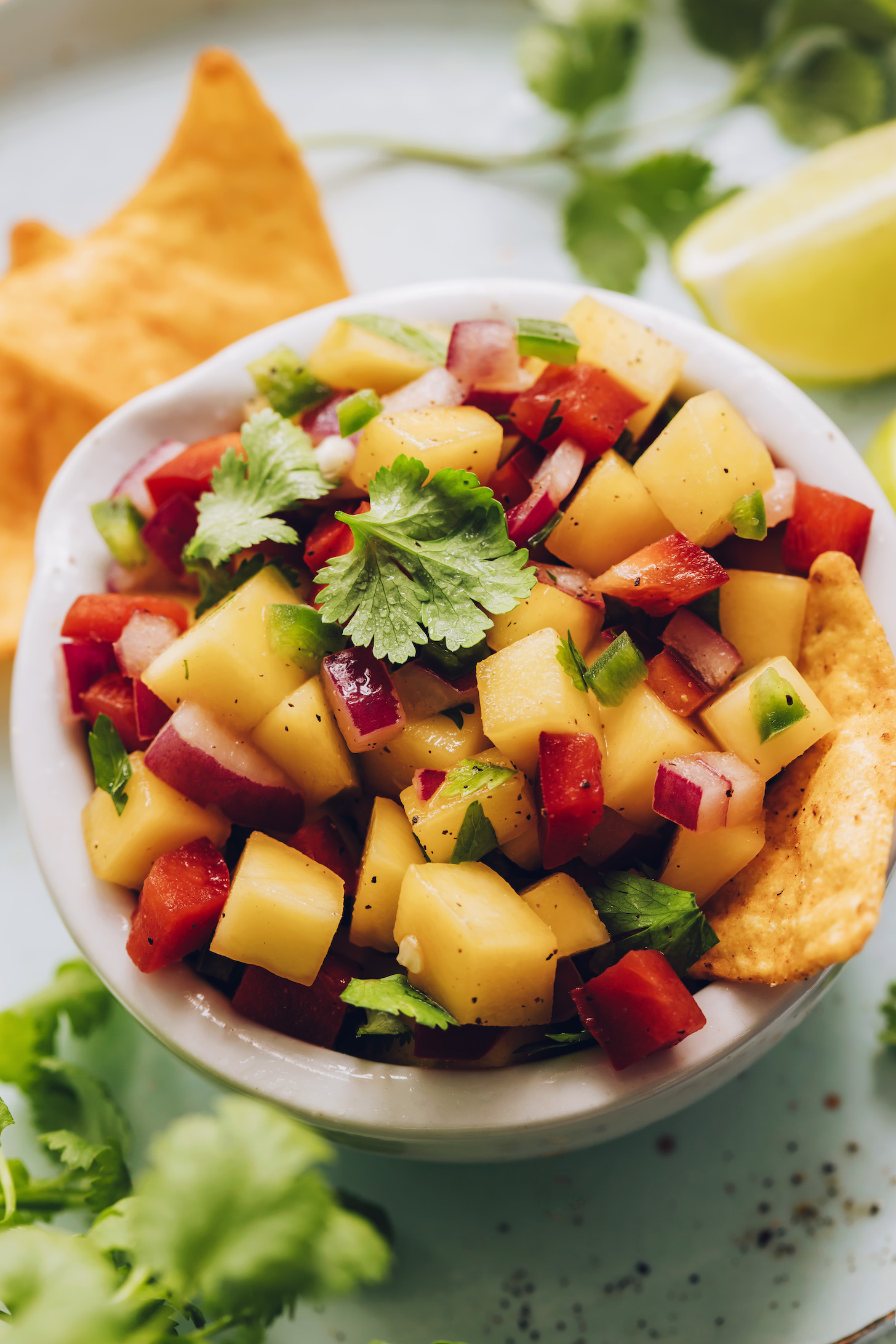 Spiced Amarillo Mango Salsa with Cilantro and Lime
