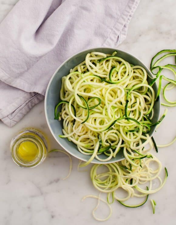 Coach Avo™ Inspired Zucchini Noodles with Lemon-Tahini Dressing