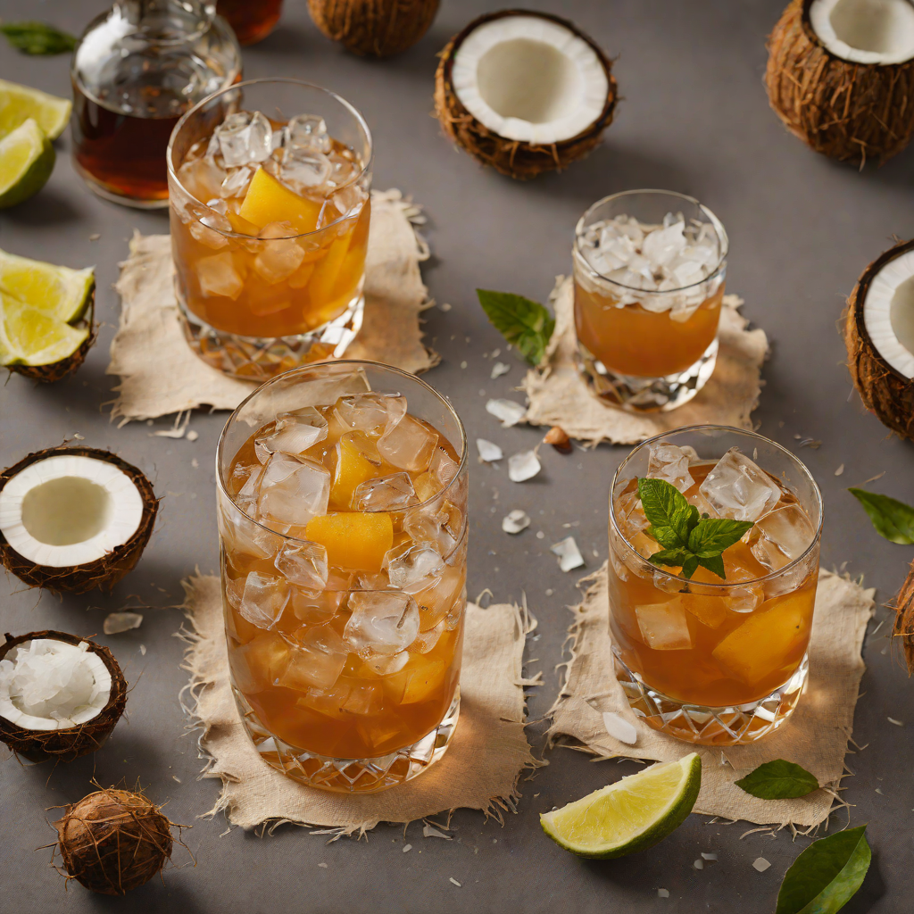 Caribbean Rum and Coconut Old Fashioned