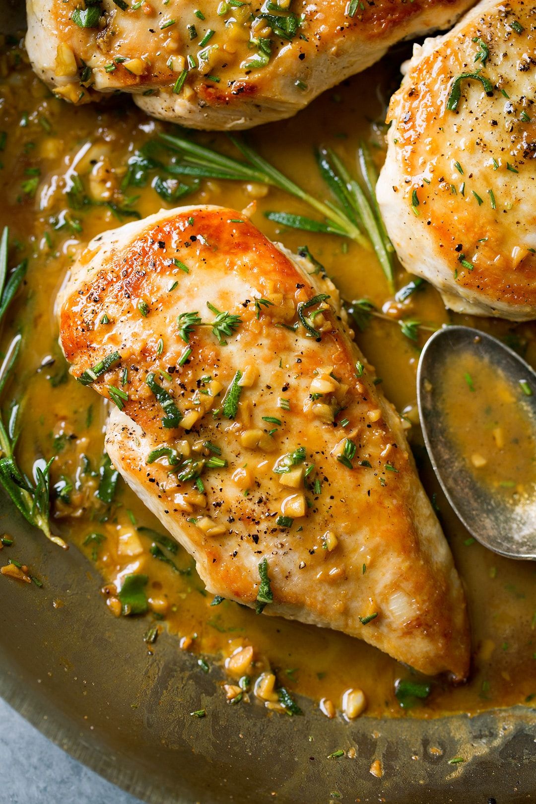 Sautéed Garlic and Herb Chicken with Quick Pan Sauce