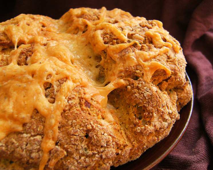 Baked Pumpkin and Vegemite Damper Bread