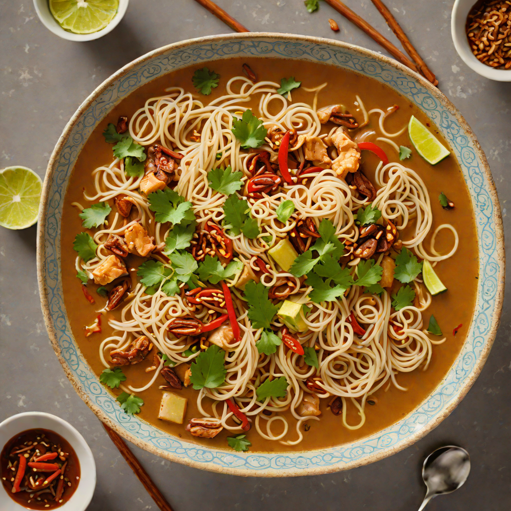 Sour and Spicy Burmese Tamarind Noodle Soup