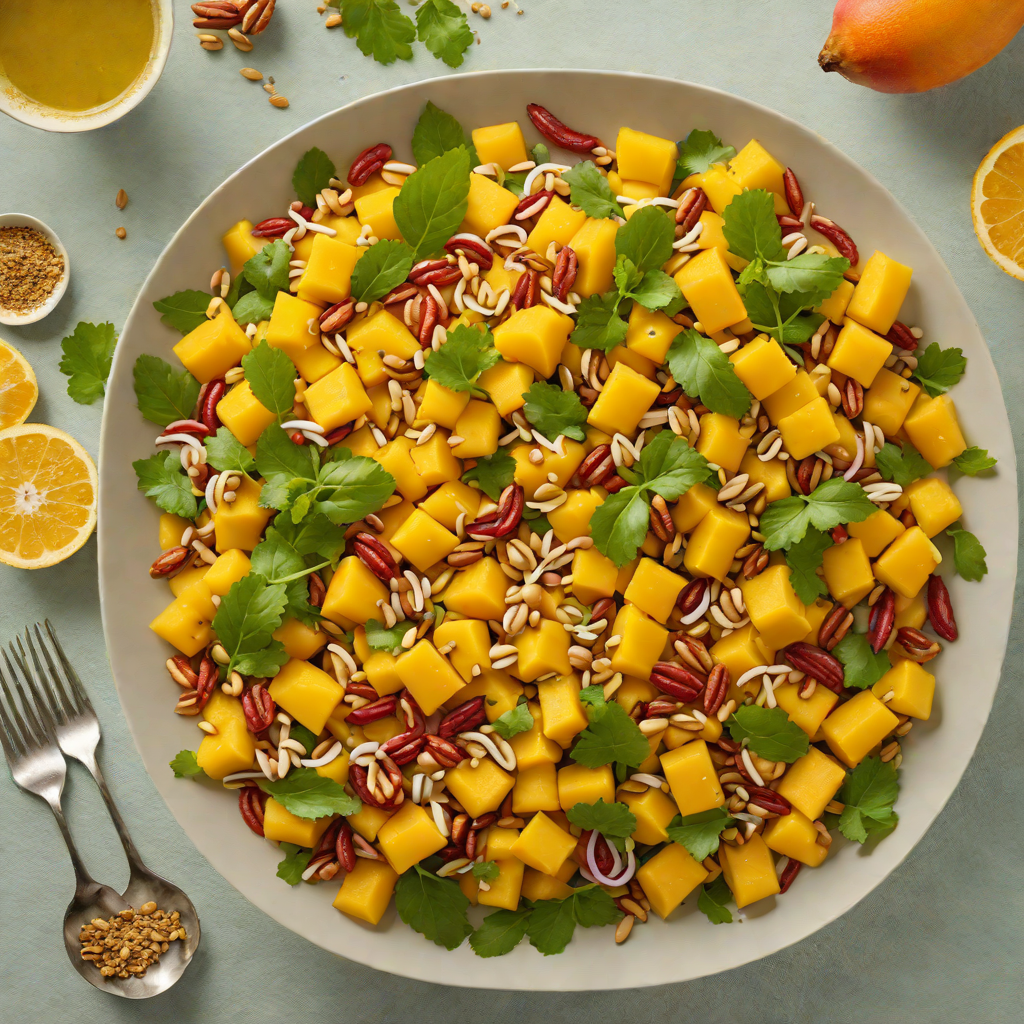 Senegalese Mango and Peanut Salad with Citrus Vinaigrette