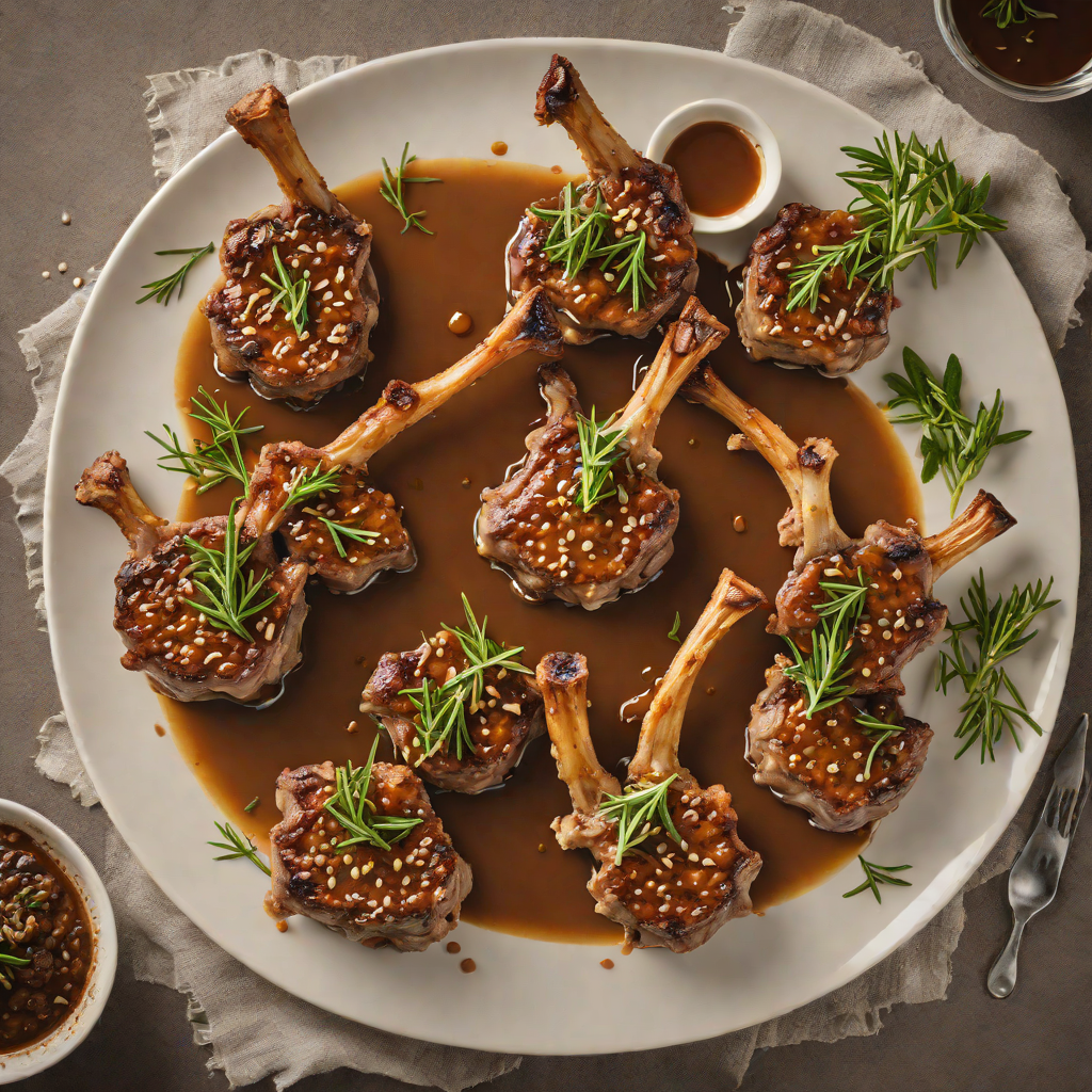 Pan-Fried Lamb Chops with Rosemary and Garlic Jus