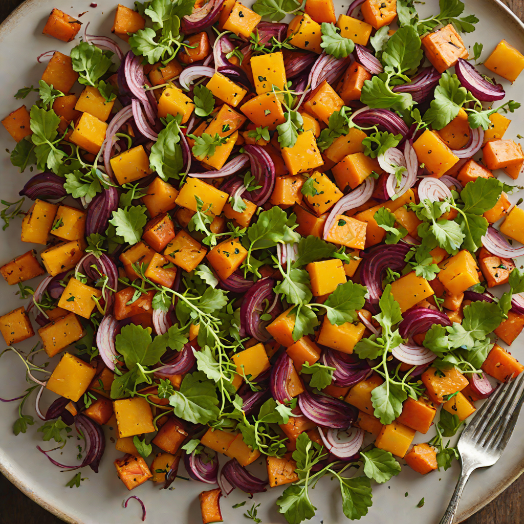 Aperol-Inspired Roasted Root Vegetable Salad
