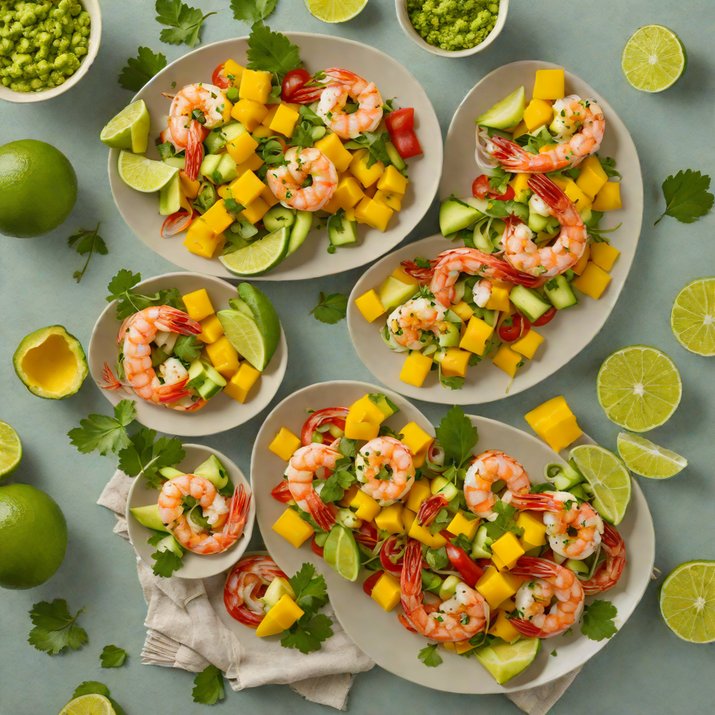 Cilantro-Lime Shrimp with Avocado and Mango Salad