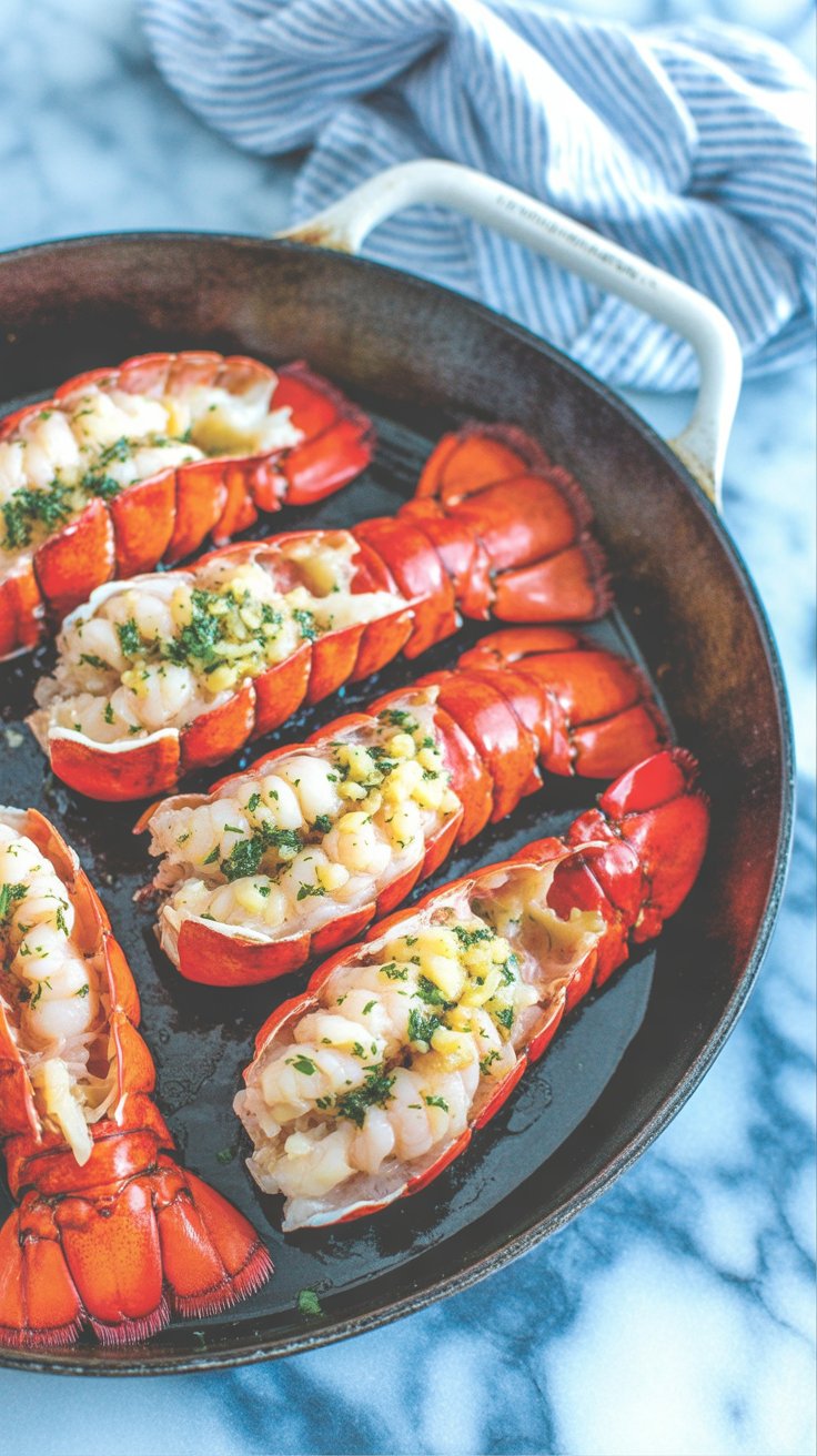 Retro-Style Garlic Butter Lobster