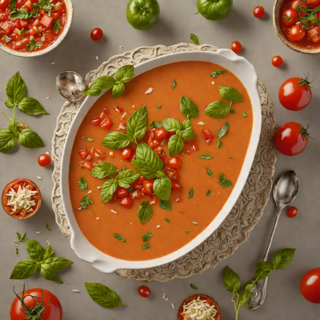 Vodka-Infused Tomato Basil Gazpacho