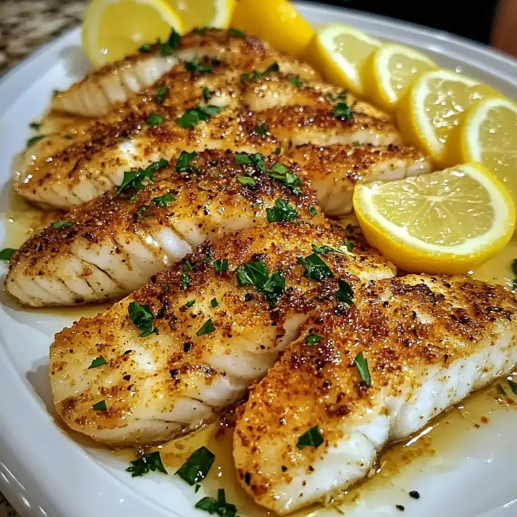Pan-Fried Hoki Fillets with Lemon-Garlic Butter and Fresh Herbs