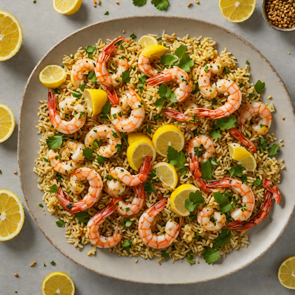 Sautéed Lemon-Garlic Shrimp with Herb Quinoa