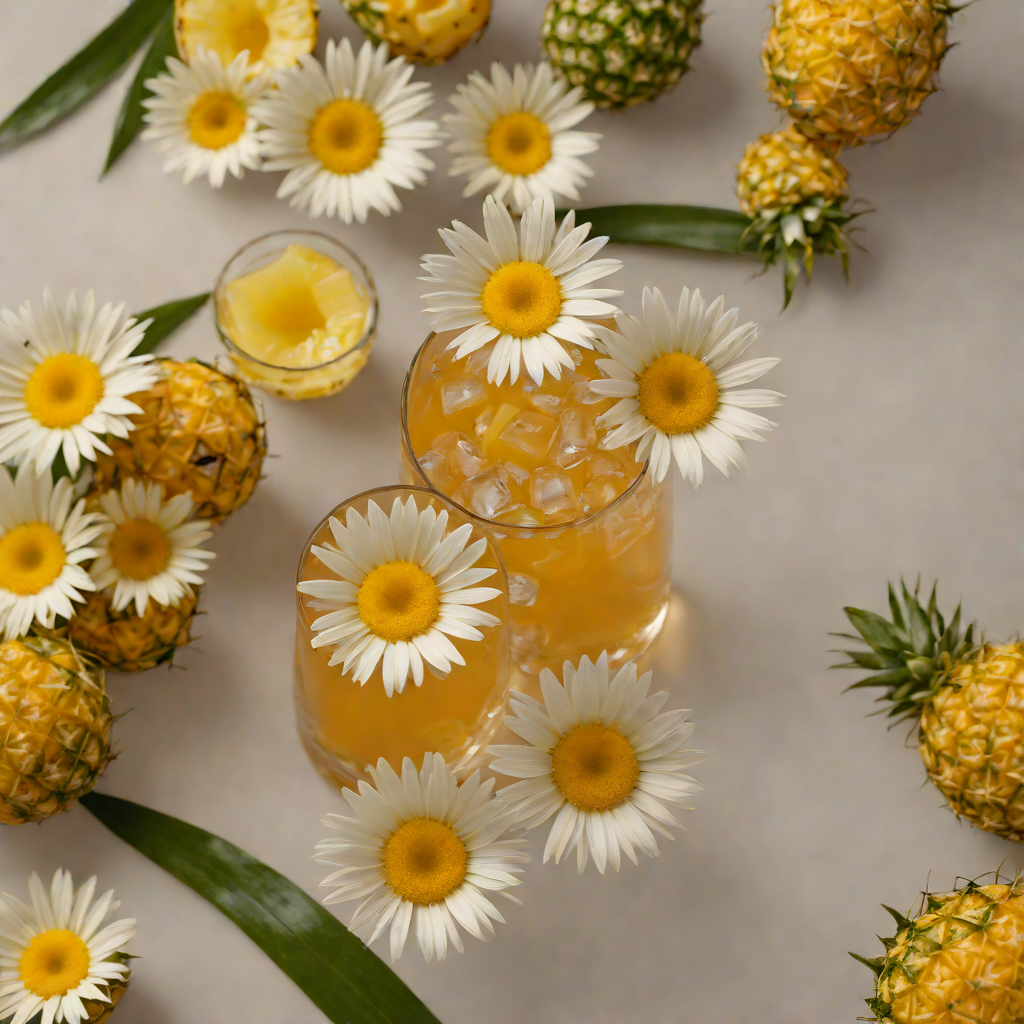 Tropical Rum Daisy with Fresh Pineapple