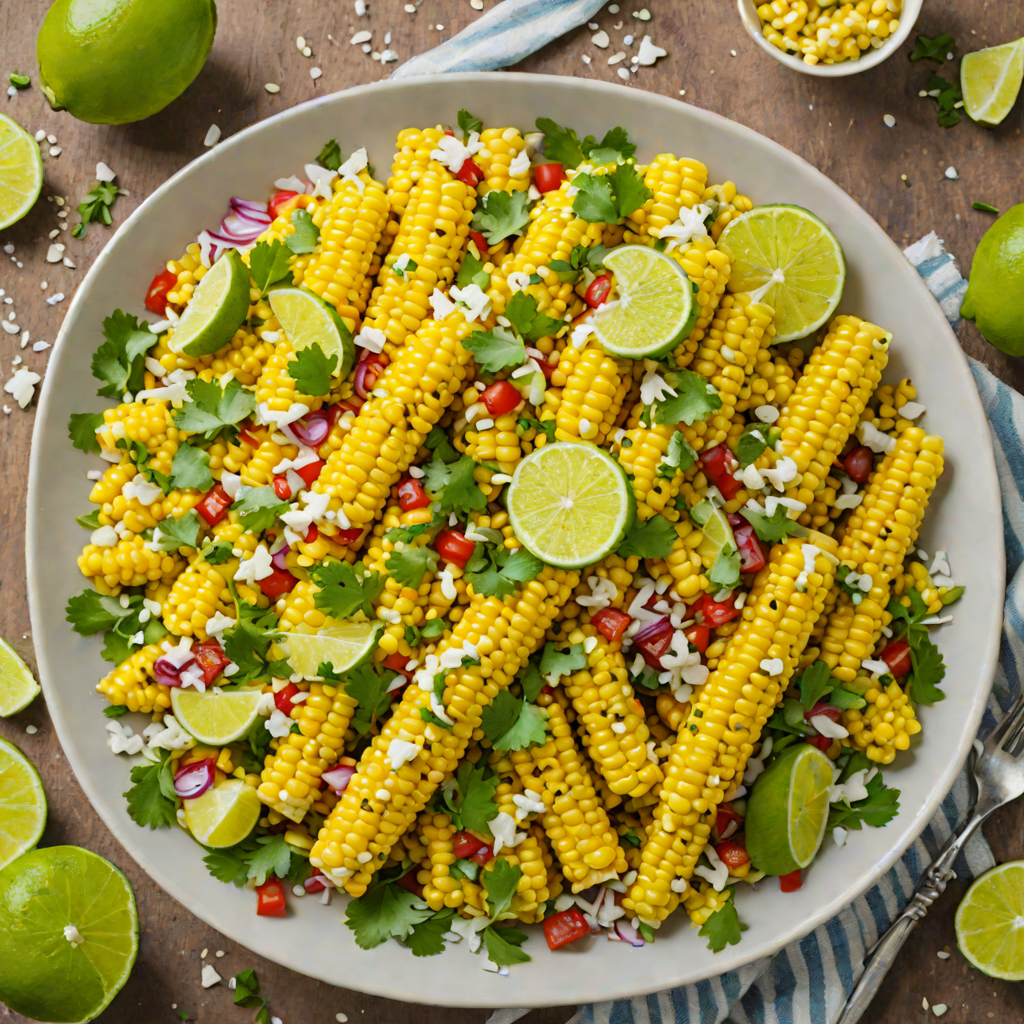 Mexican Street-Style Grilled Corn Salad with Cotija and Lime