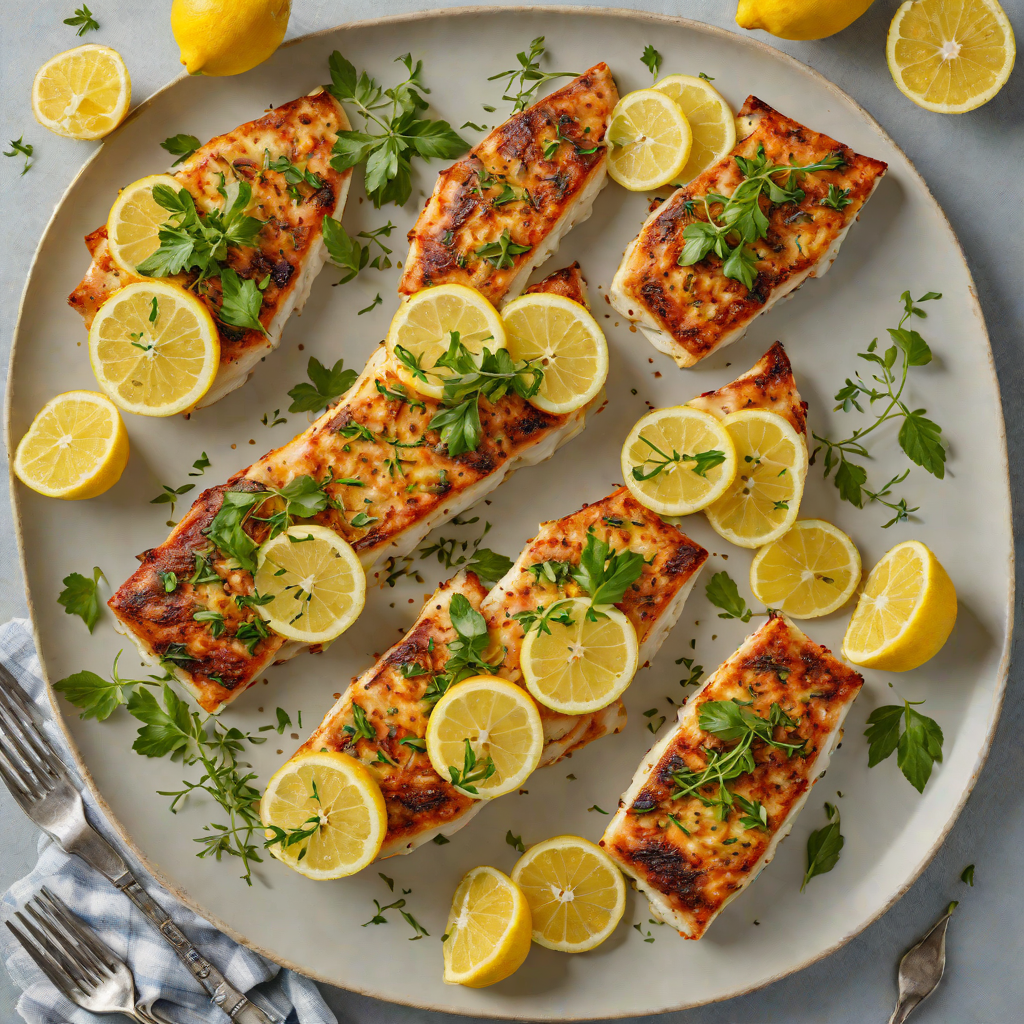 Pan-Fried Hoki Fillets with Lemon and Garlic Herb Butter