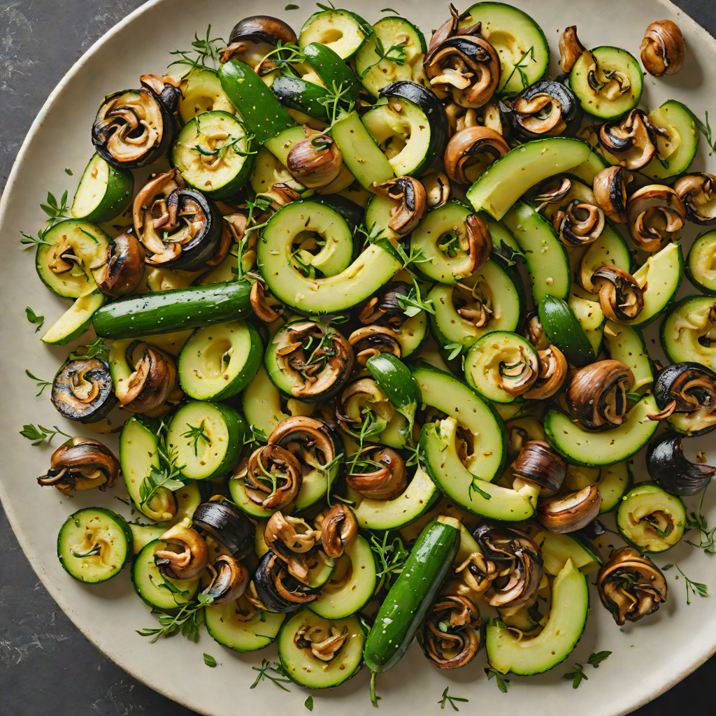 Sautéed Zucchini and Mushrooms with Garlic and Thyme