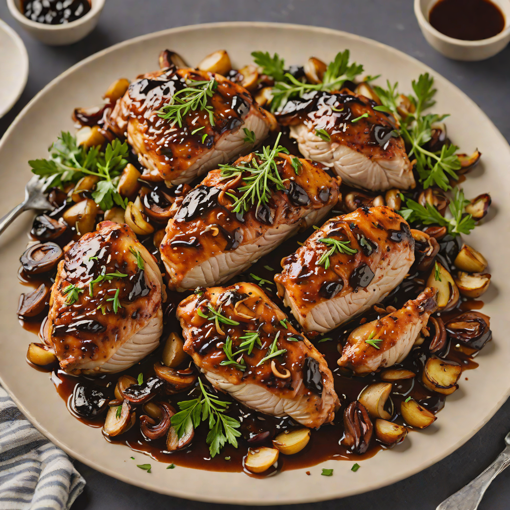 Stovetop Balsamic Chicken with Caramelized Shallots
