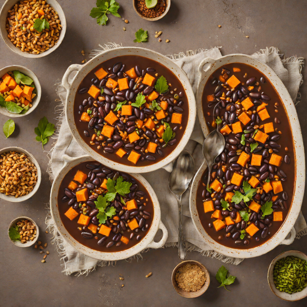 Half-Spiced Caribbean Black Bean and Sweet Potato Stew