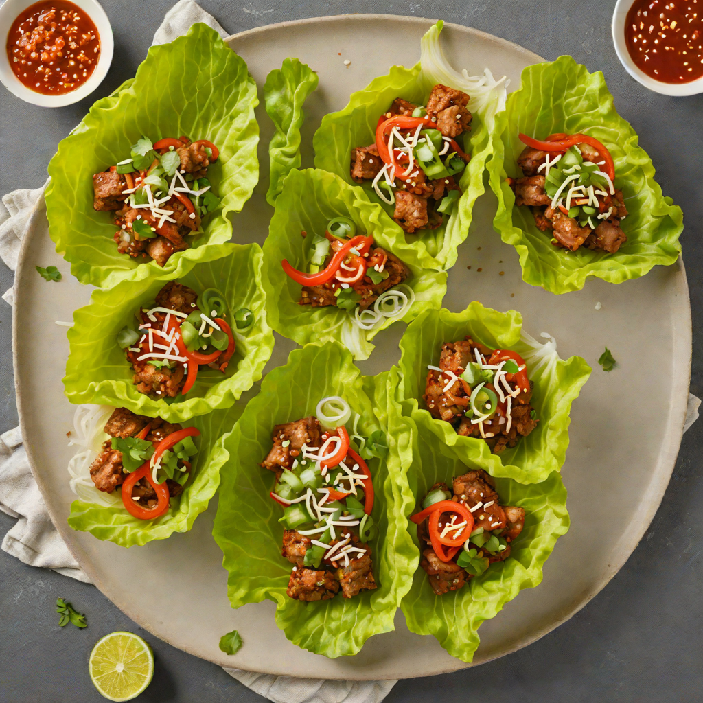 Half-Baked Korean-Style Spicy Pork Lettuce Wraps