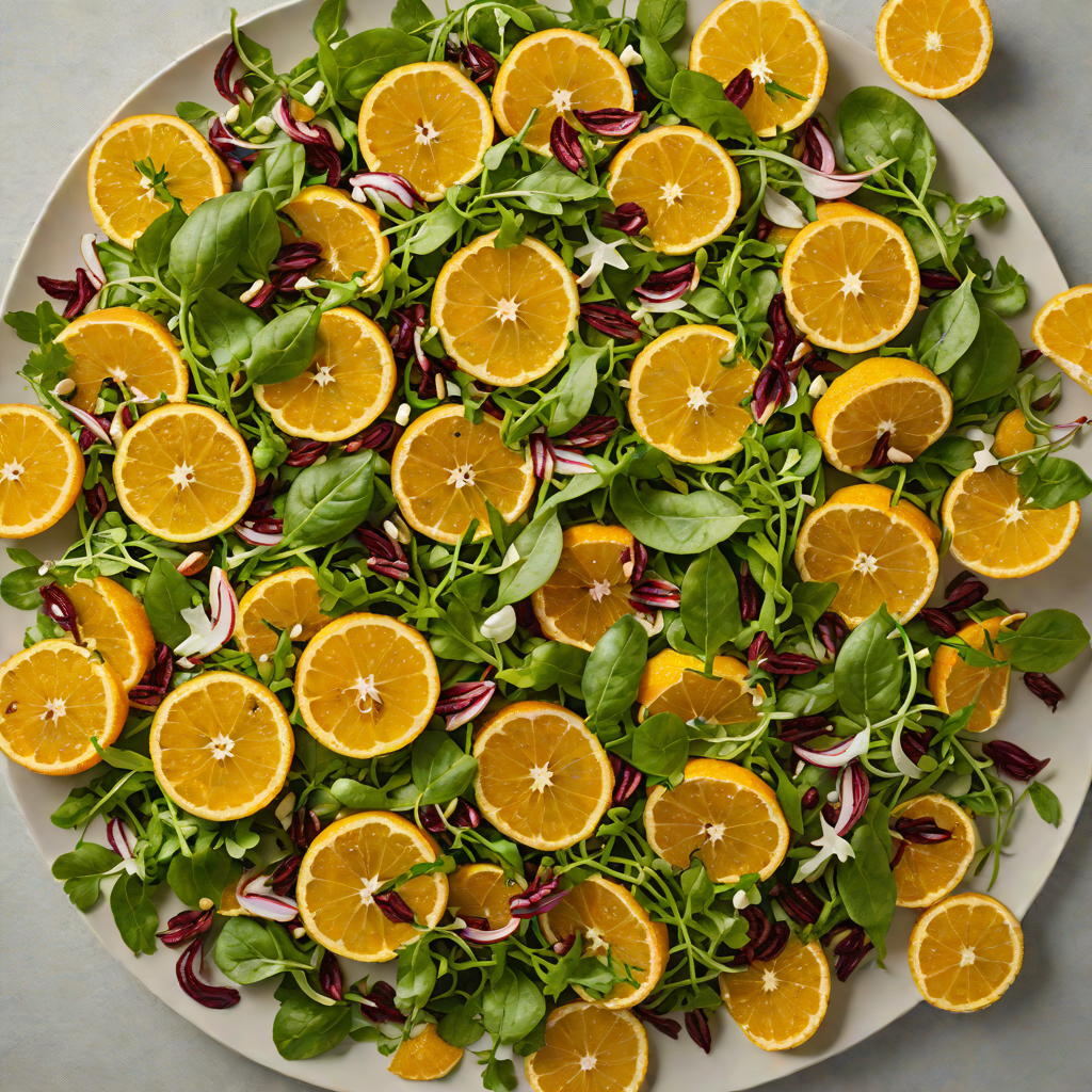 Charred Citrus and Arugula Salad with Bitter Orange Vinaigrette