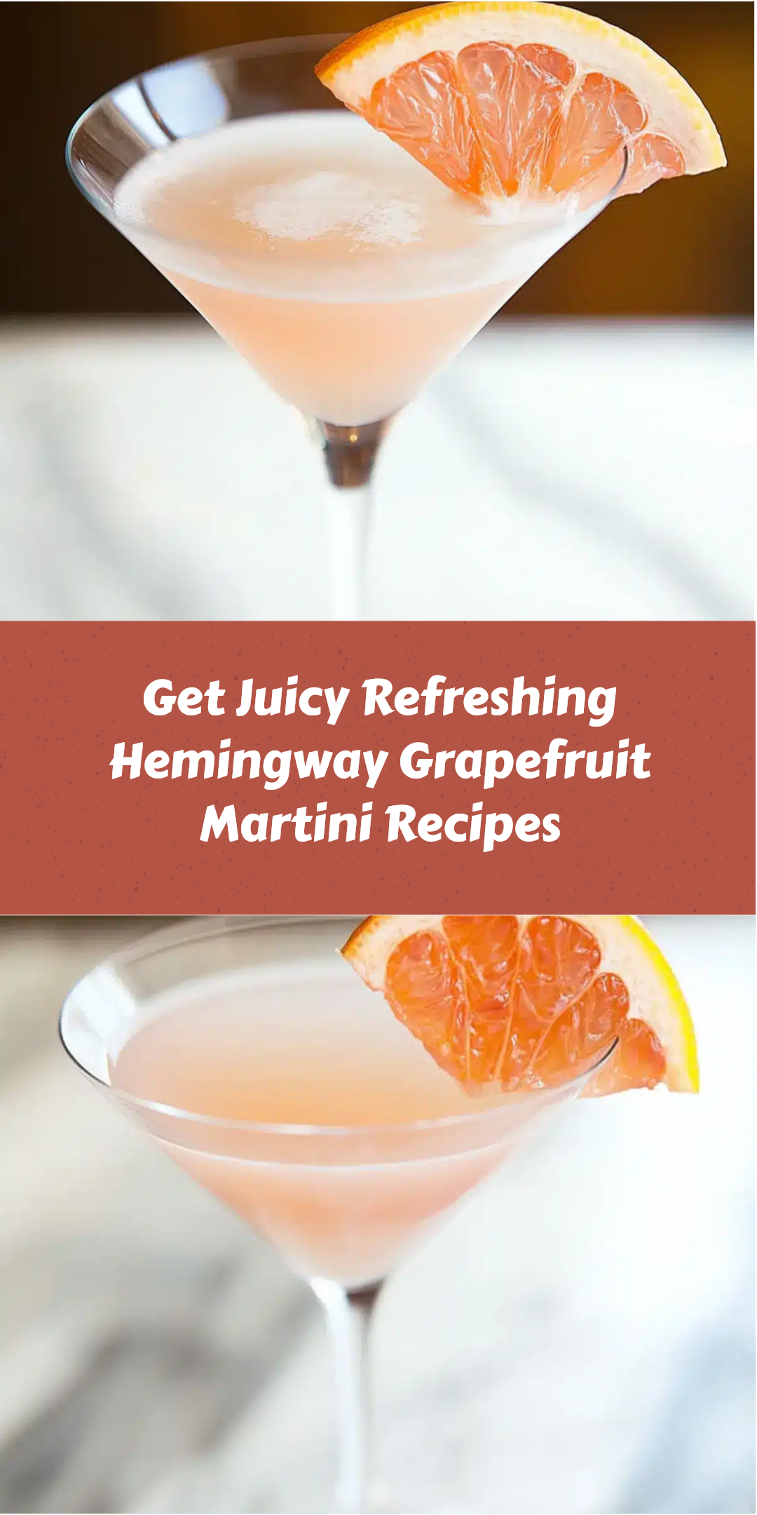 Citrus-Gin Martini with Grapefruit Essence