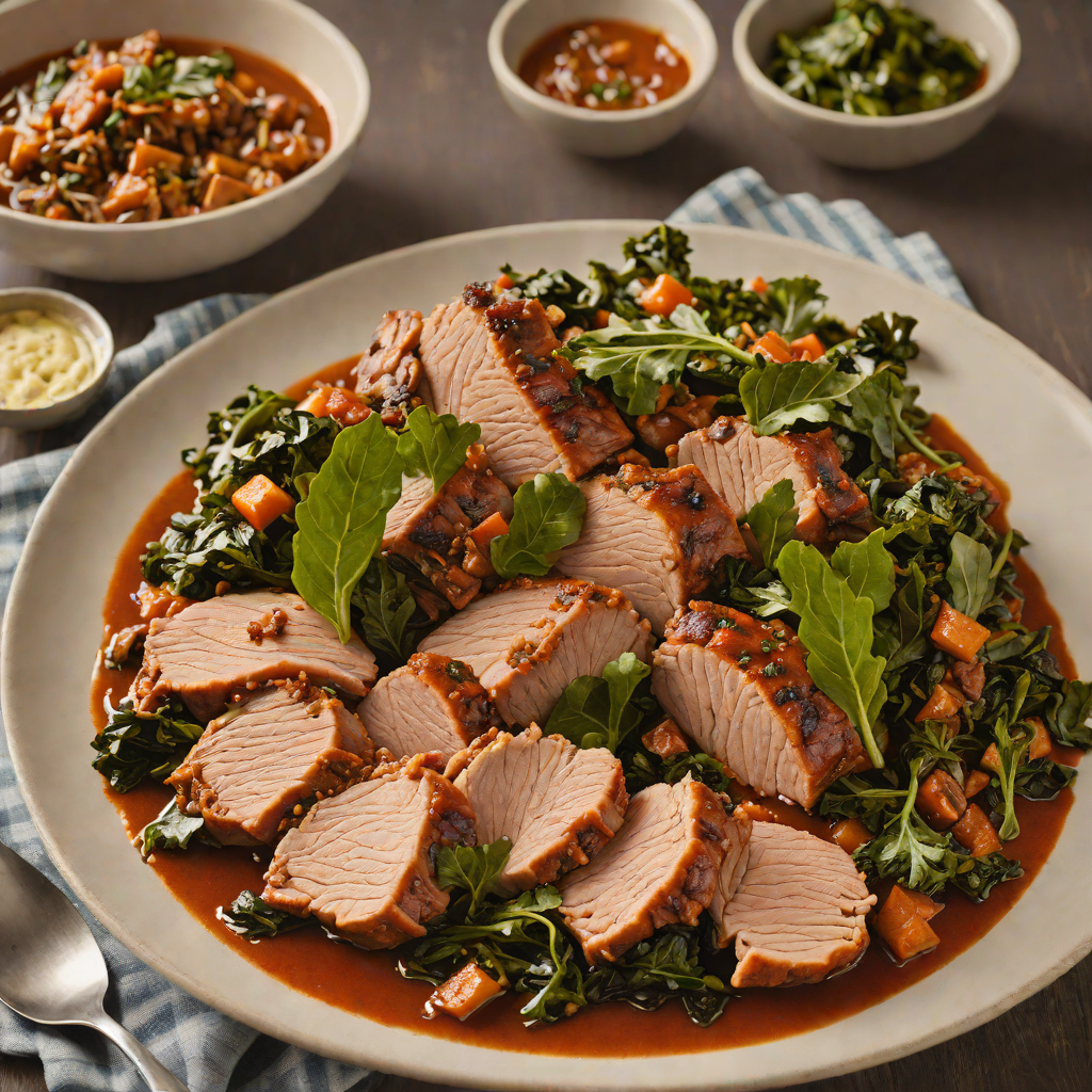 Southern-Style Braised Pork with Smoked Paprika and Collard Greens