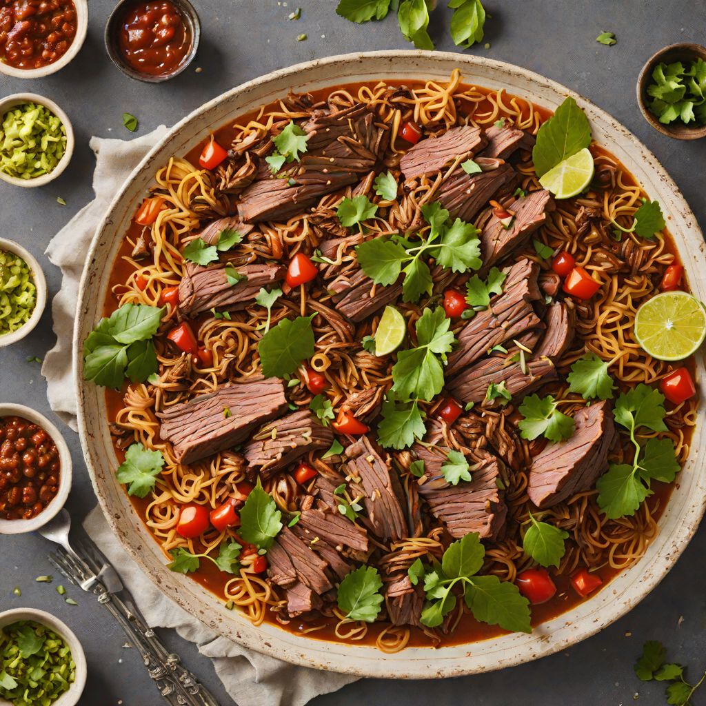 Slow-Cooked Beef Barbacoa with Chipotle and Bay Leaves