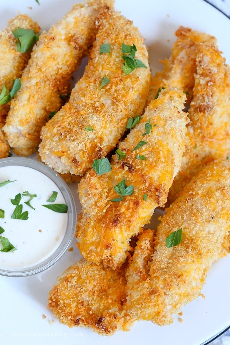 Crispy Cheesy Veggie Chicken Tenders