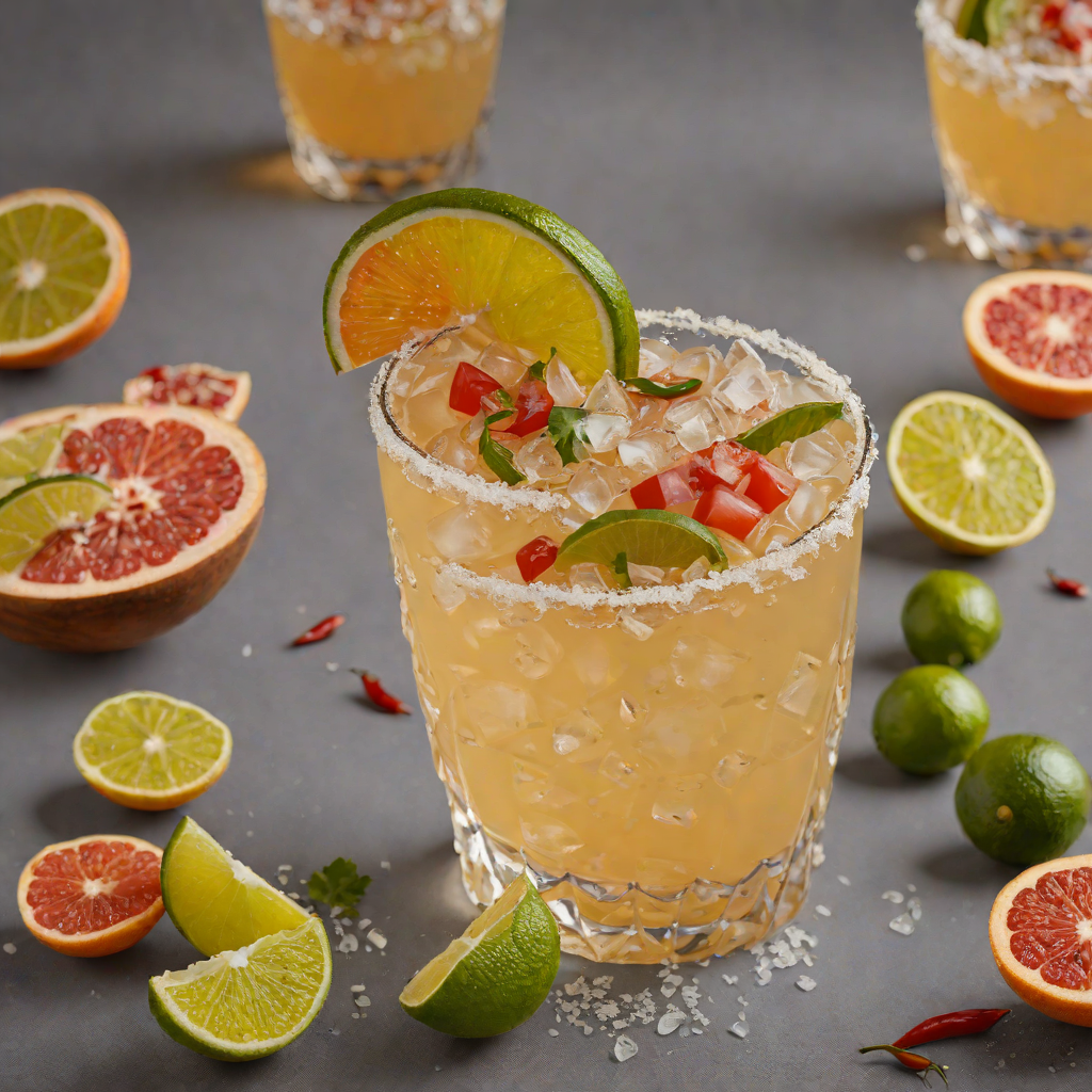 Chili-Infused Margarita with Grapefruit