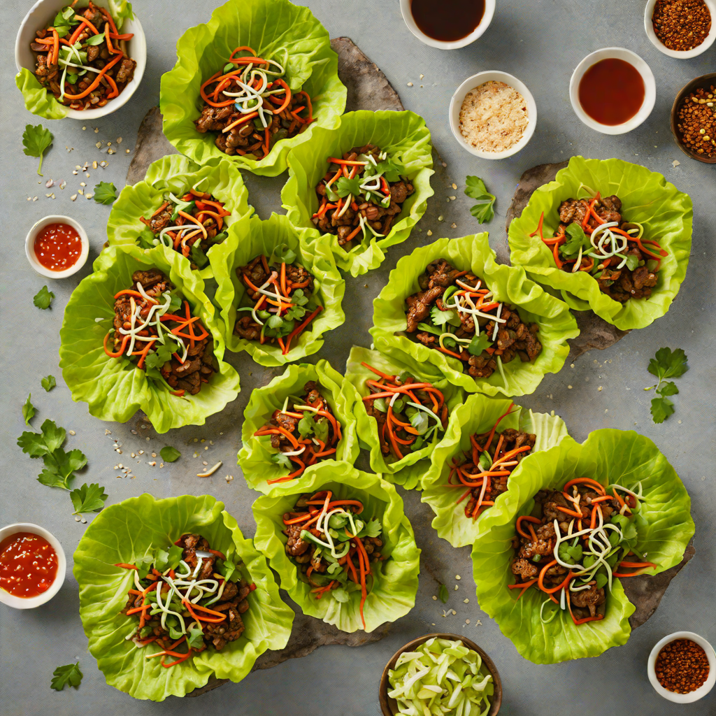 Korean-Inspired Spicy Beef Bulgogi Lettuce Wraps