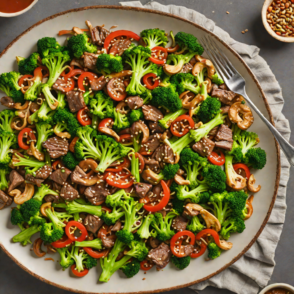 Keto Beef Stir-Fry with Broccoli and Mushrooms