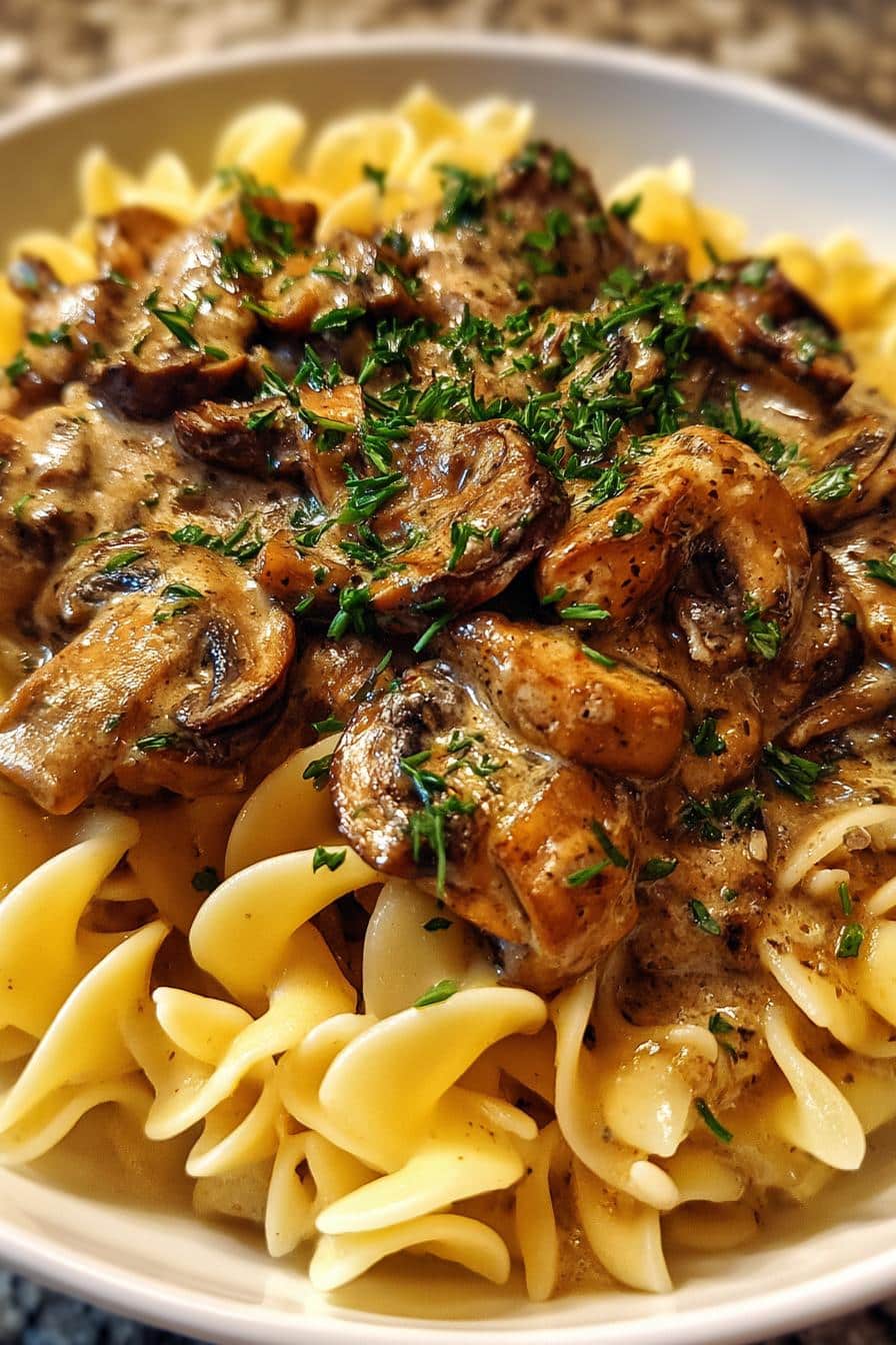 Best Vegan Mushroom Stroganoff