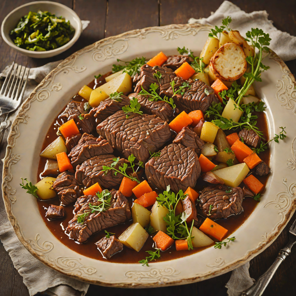 Mountain-Style Braised Beef with Winter Vegetables