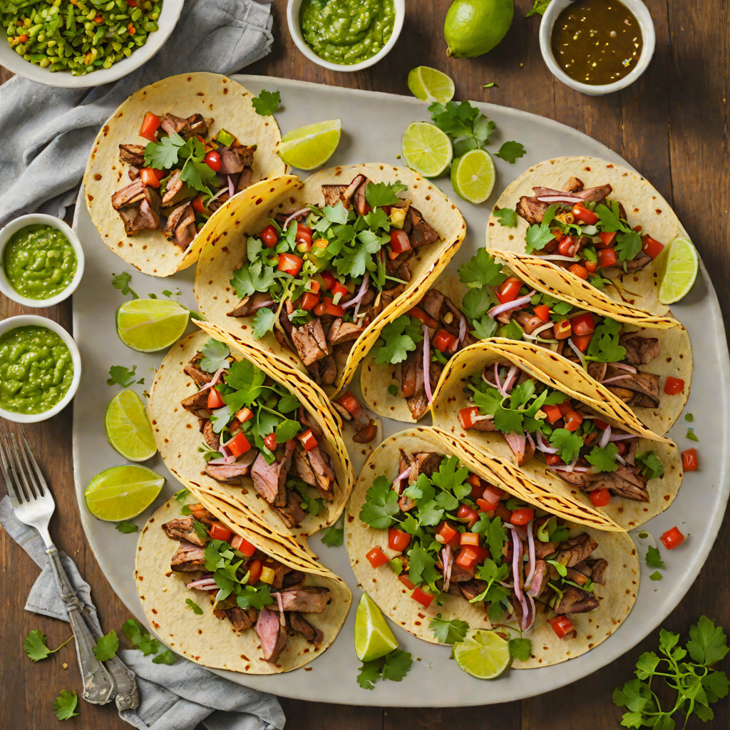 Taco-Style Grilled Pork with Spicy Salsa Verde
